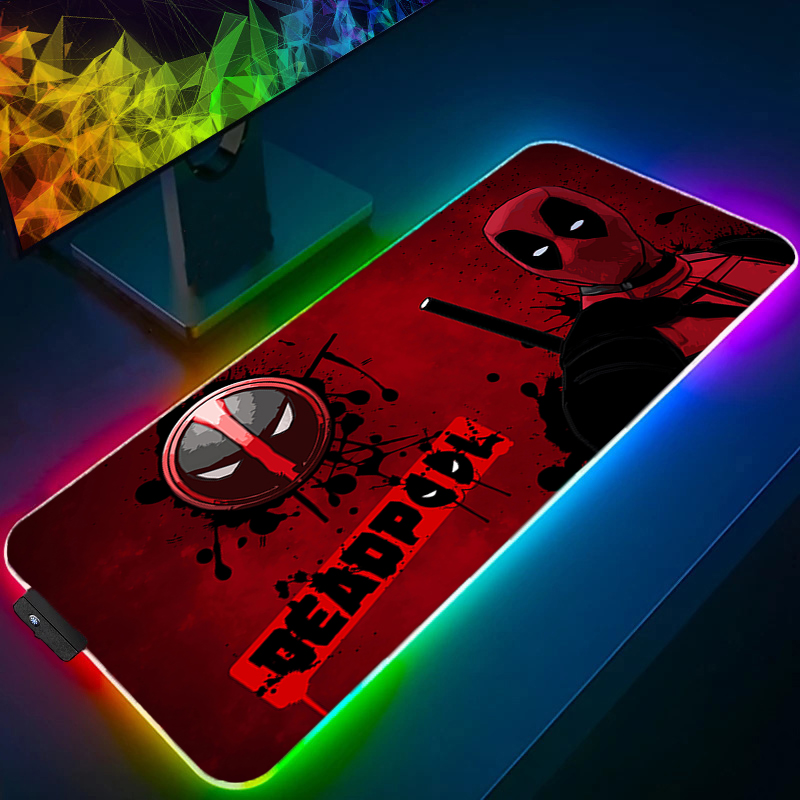 Video Gaming Accessories - LED-muismat Gaming Backlight Lock Edge Anime-accessoires