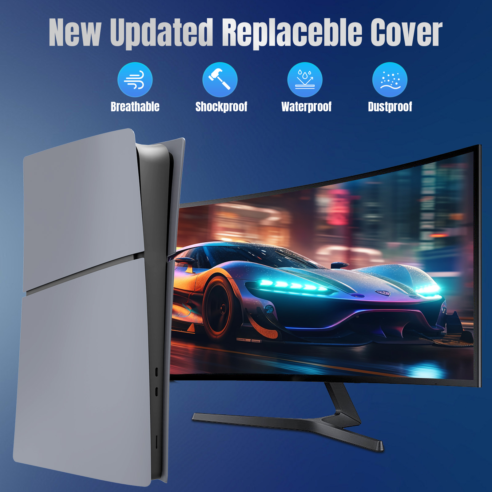 Gaming Accessories Driving - Vervangende plaat voor PS5 Slim Digital/Optical