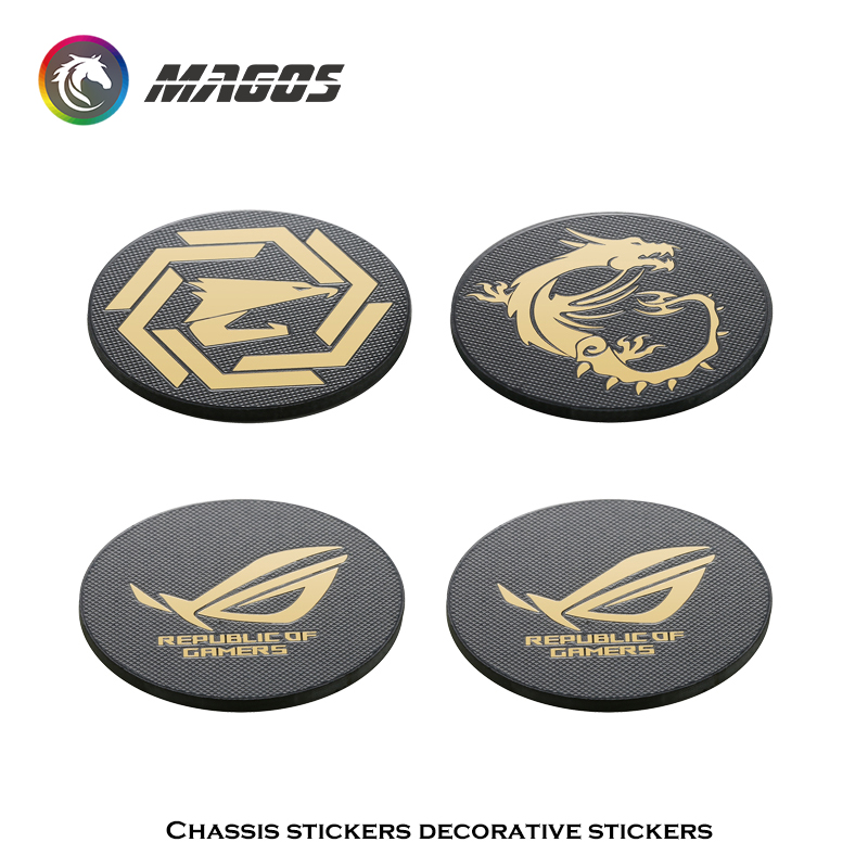 Video Gaming Accessories - Computerkast Fan Metalen Sticker ROG MSI