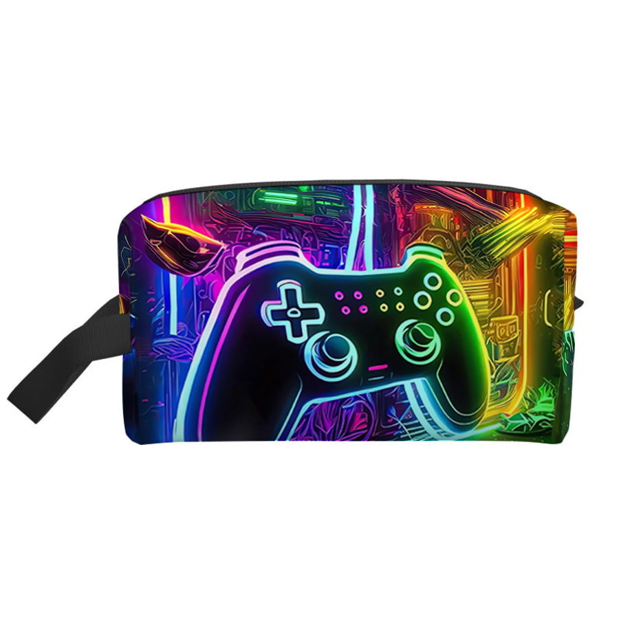 Gaming Accessories For Kids - Cosmetische tas met gamepad-patroon voor jongens