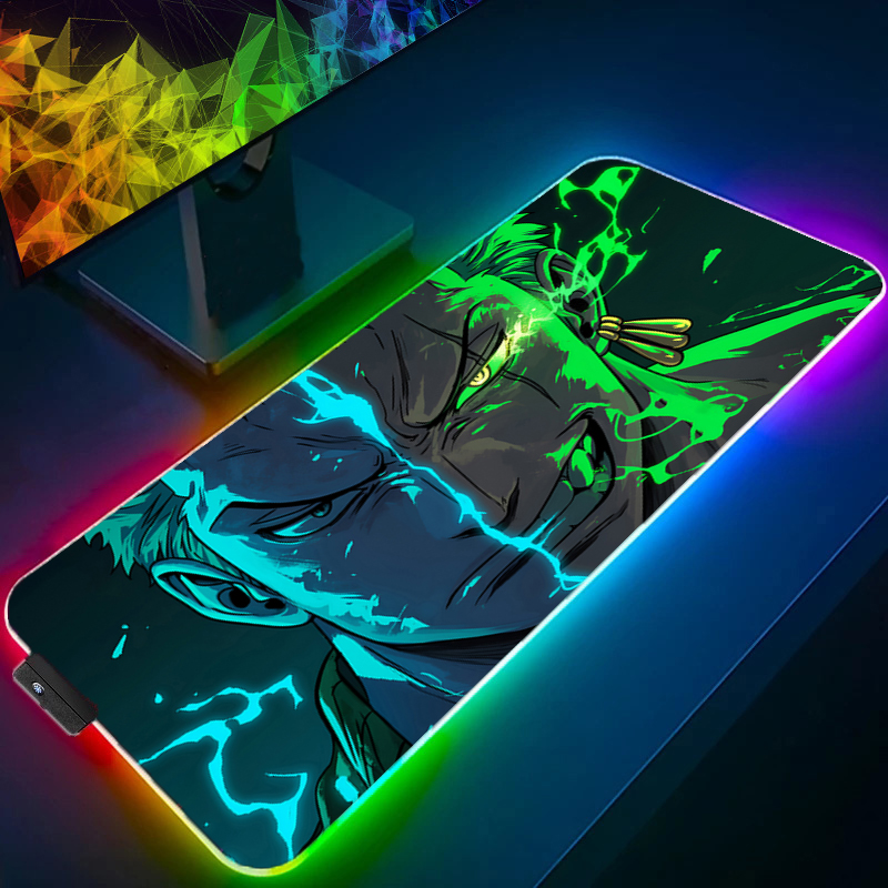 Video Gaming Accessories - EEN STUK Zoro Muismat RGB Gaming