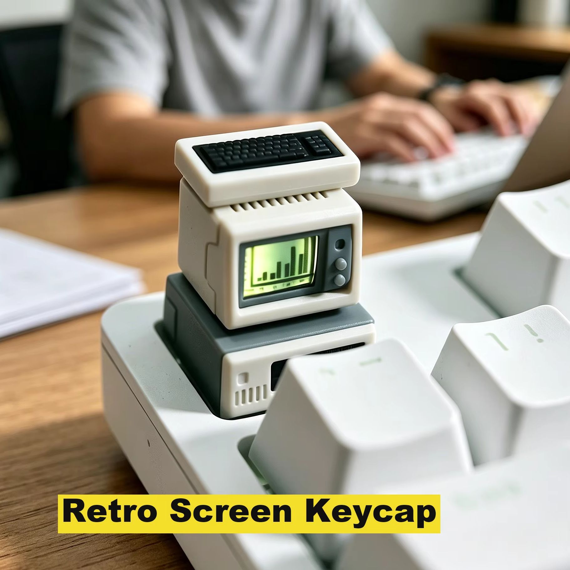 Video Gaming Accessories - Retro Computer Keycap Backlit Custom Computer