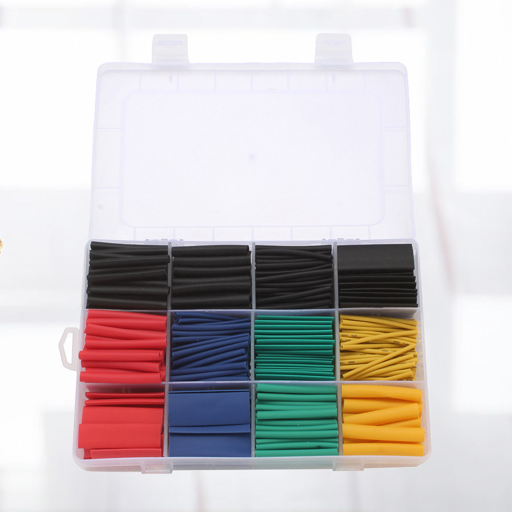 Sleeved Cable Kit - 530 stuks krimpkous polyolefine elektrische wikkelkabelmouwen