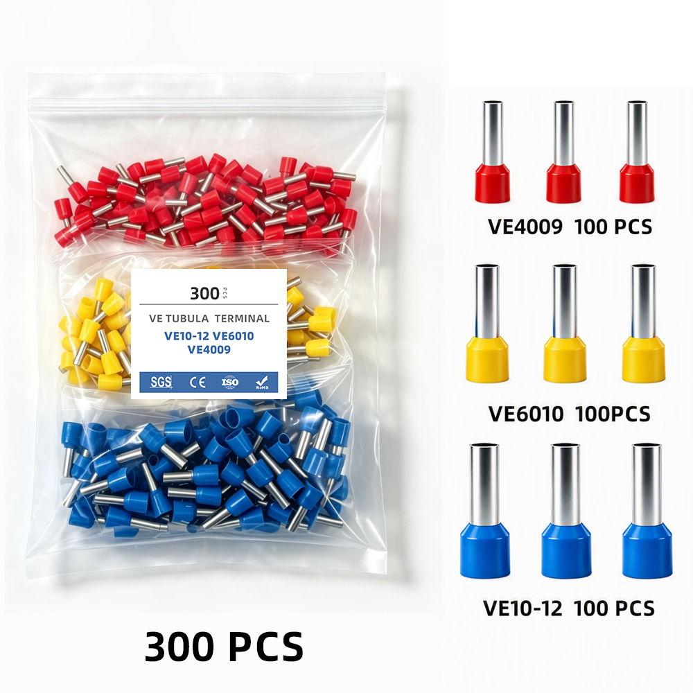 Sleeved Cable Kit - 300 STUKS Draadklemmenset VE4009 VE6010 VE10-12