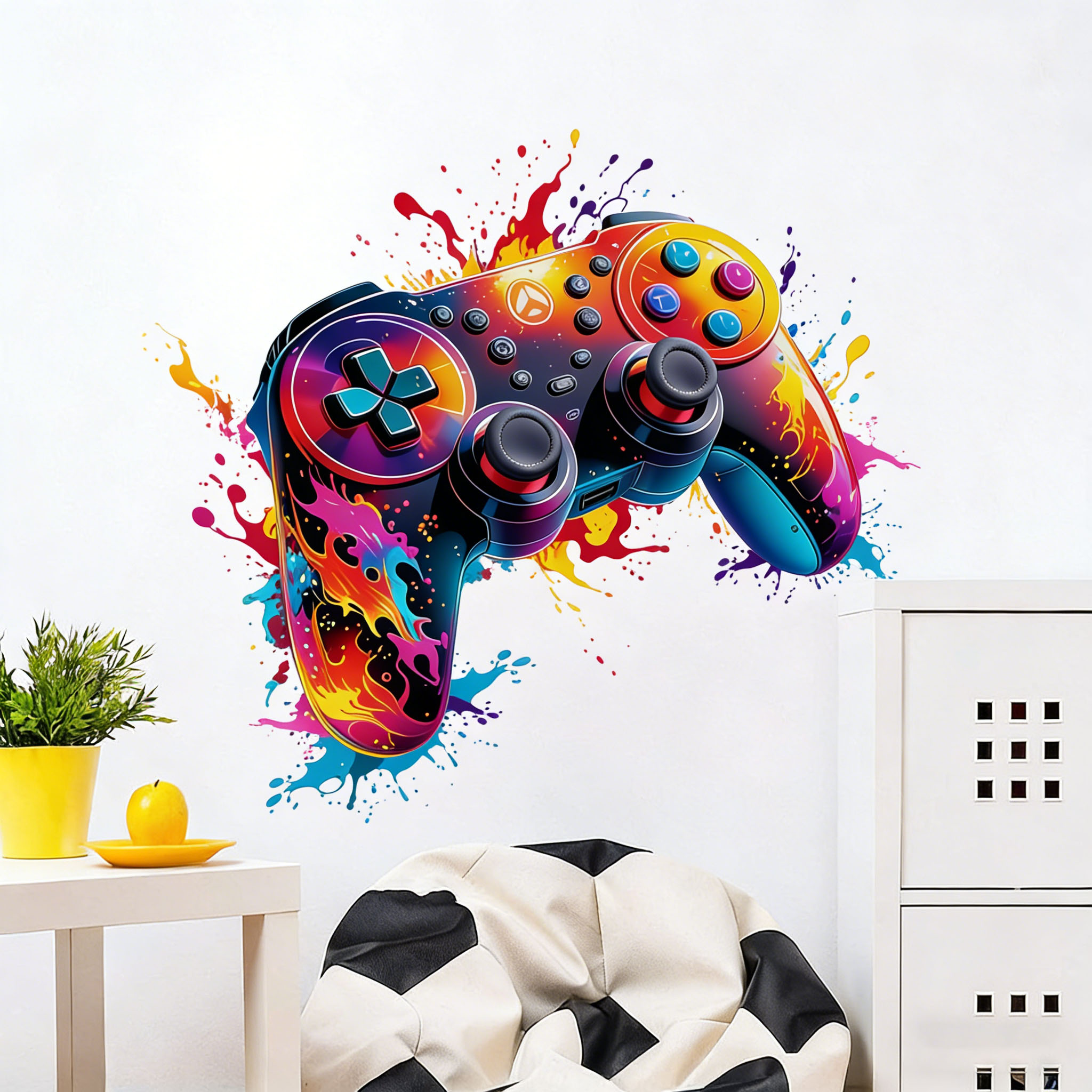 Rode Vlam Gamecontroller Wandd - Gaming Accessories Wallpaper recensie en prijs