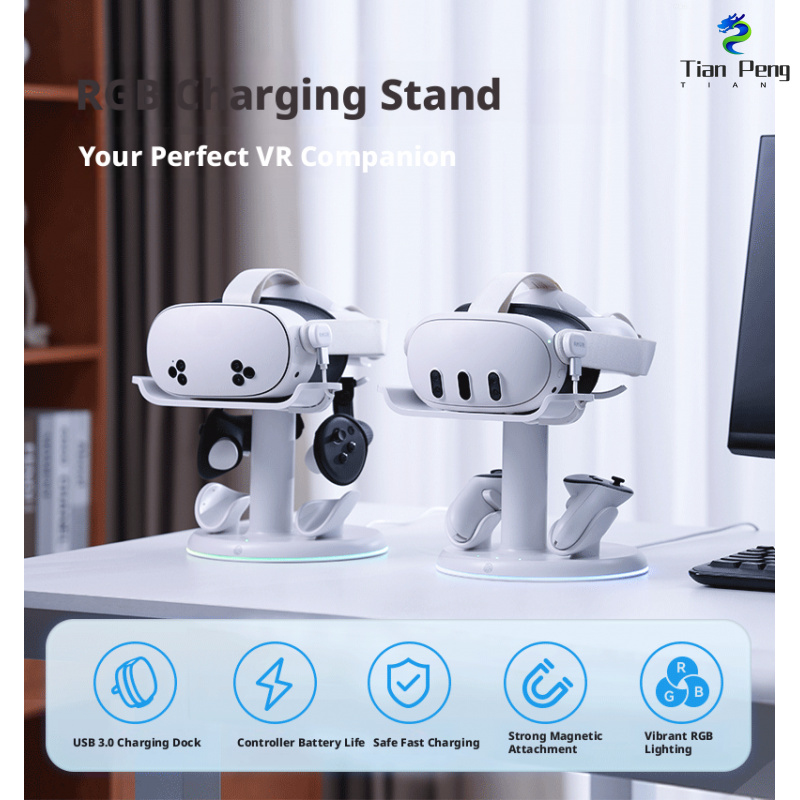 Snellaadstation voor Meta Ques - Headset Stand Rgb recensie en prijs