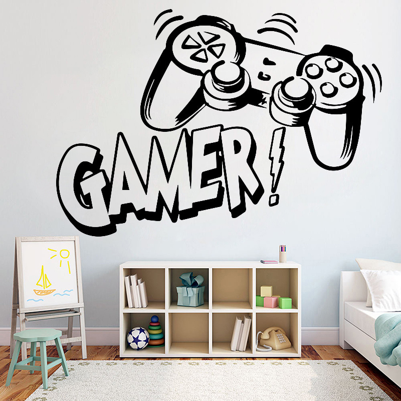 Muursticker voor kinderkamer v - Gaming Accessories Wallpaper recensie en prijs