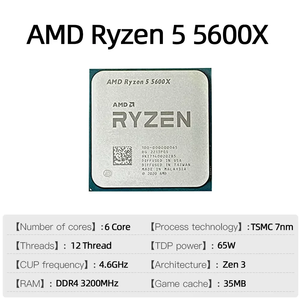 AMD Ryzen 5 5600X-processor Ni - Amd Cpu Ryzen 5 recensie en prijs