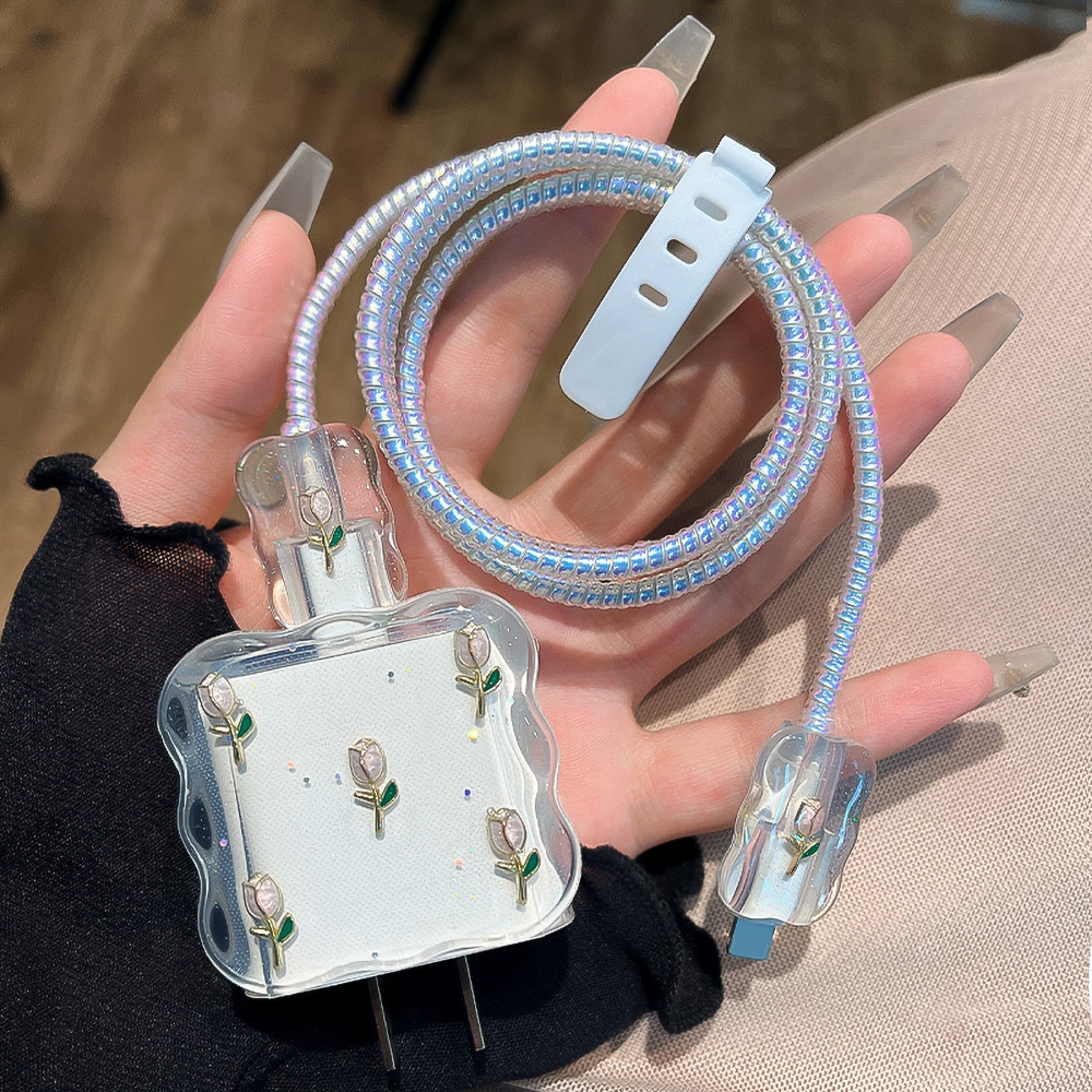 Schattige 3D parel opladerbesc - Sleeved Cable Kit recensie en prijs