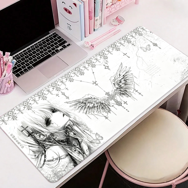 Leren muismat Zwart Wit Anime  - Gaming Accessories Deals recensie en prijs