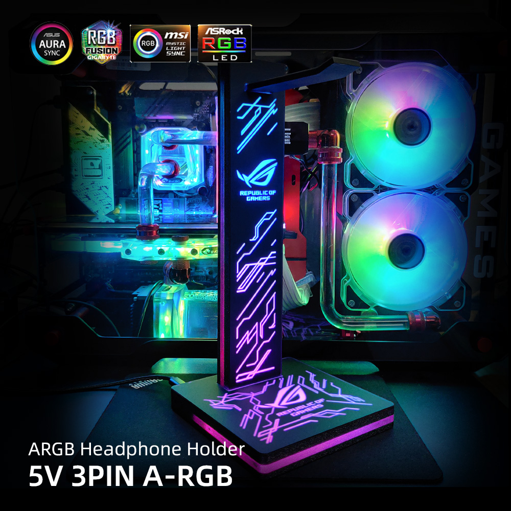 ARGB Hoofdtelefoonhouder PC Ve - Headset Stand Rgb recensie en prijs